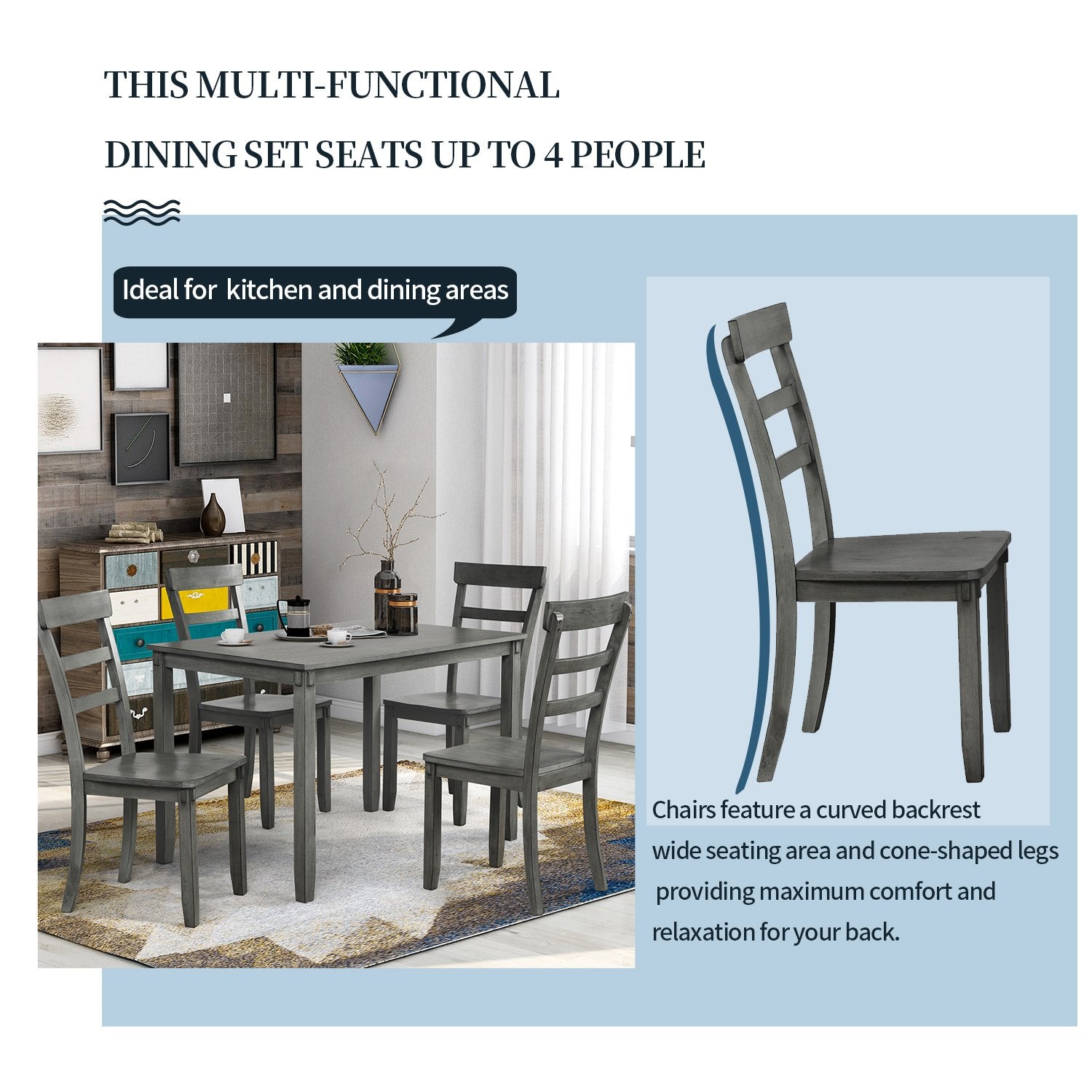 Bridson dining room table and online chairs