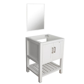 Bathroom Vanity in Modern and stylish design with two drawers- Black& White