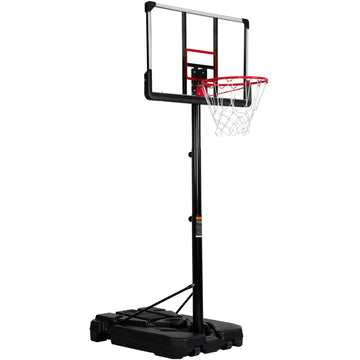 Portable Basketball Hoop & Goal, Outdoor Basketball System with 6.6-10ft Height Adjustment