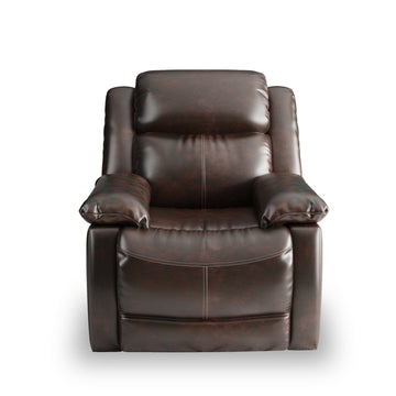 PU Leather Heated Massage Recliner Sofa Ergonomic Lounge with 8 Vibration Points