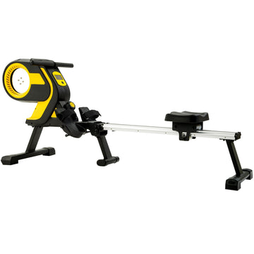 Magnetic Rowing Machine with LCD Monitor, 46" Slide Rail