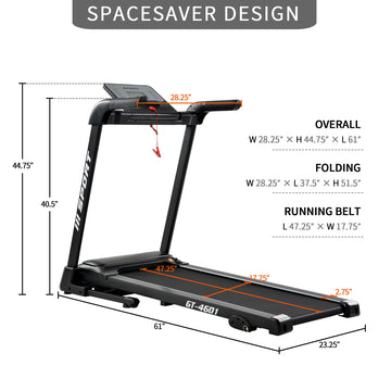 4.25" LCD Display, 2.25hp treadmill with Speaker,Aux and USB input,12 speeds and 3 incline Levels