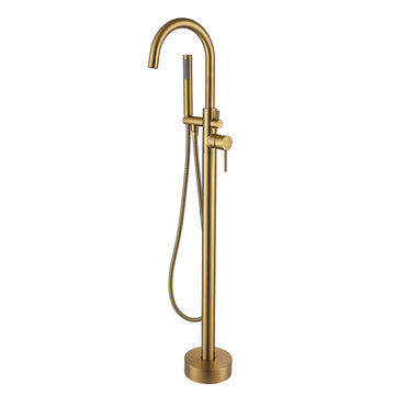 Stand-alone Bathtub Faucet with Hand Shower