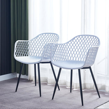 Plastic Chair for Dining Room, Outdoor(set of 2)