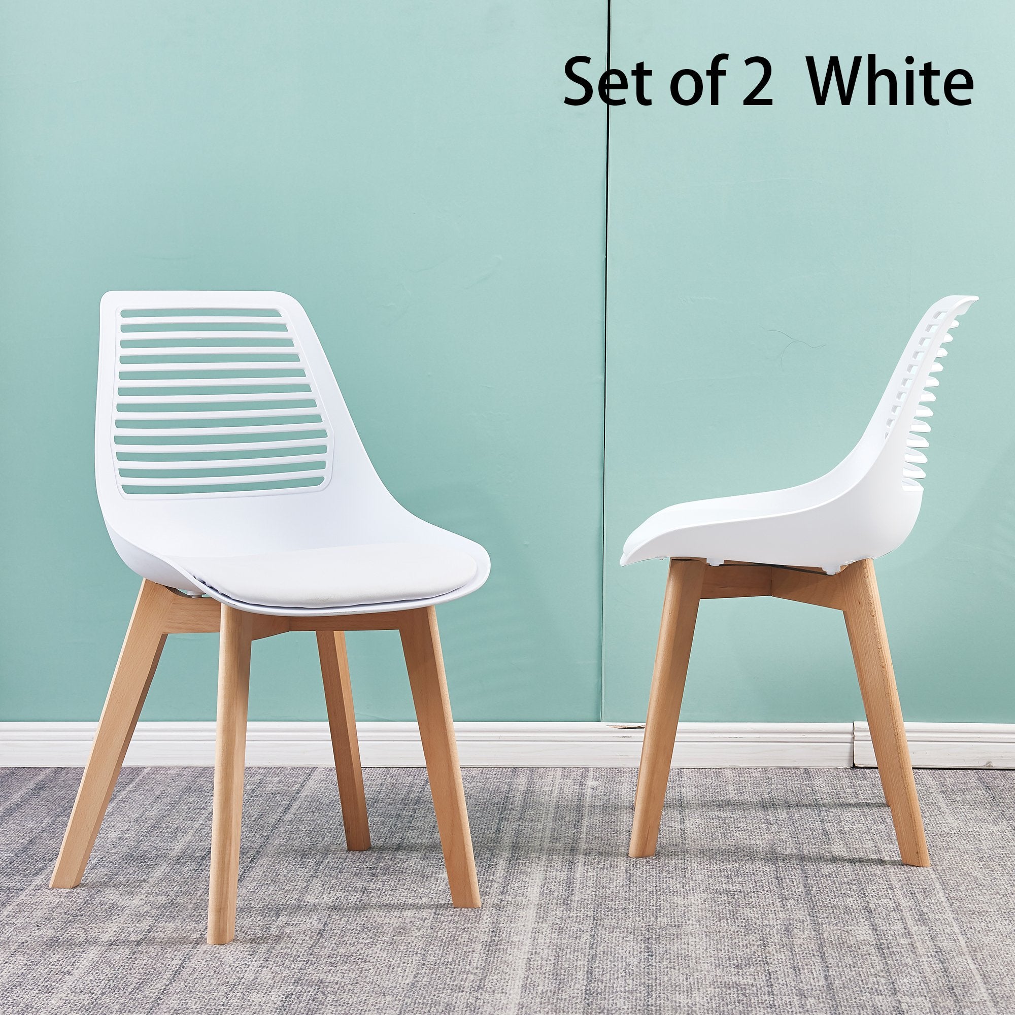 plastic chair for dining room with Ergonomic design(set of 2)