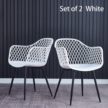 Plastic Chair for Dining Room, Outdoor(set of 2)