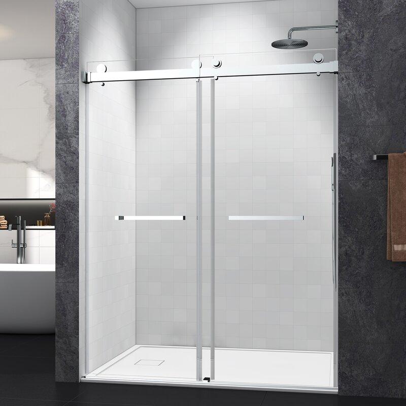 60*76" Double Sliding Frame-less Shower Door