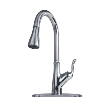 Pull Down Touch-less Single Handle Kitchen Faucet