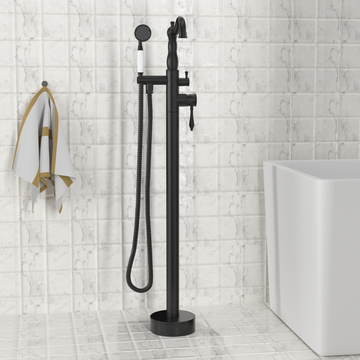 Floor Mounted Bathroom Faucet with Modern Design