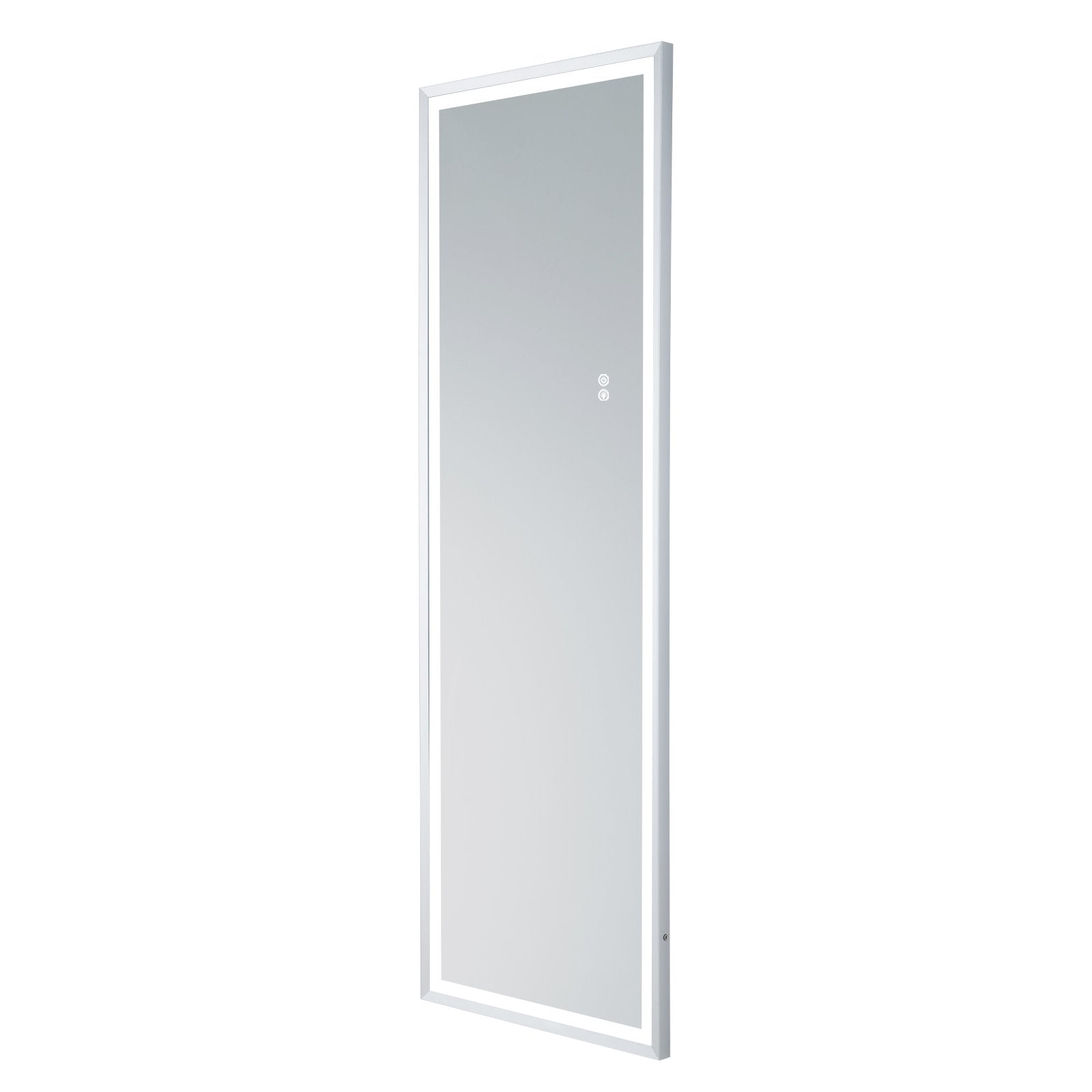 LED Wall Mounted Lighted Floor Mirror with Entry Dimmer& Touch Switch