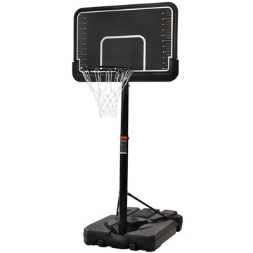 Portable Basketball Hoop & Goal with Vertical Jump Measurement, Outdoor Basketball System with 6.6-10ft Height Adjustment