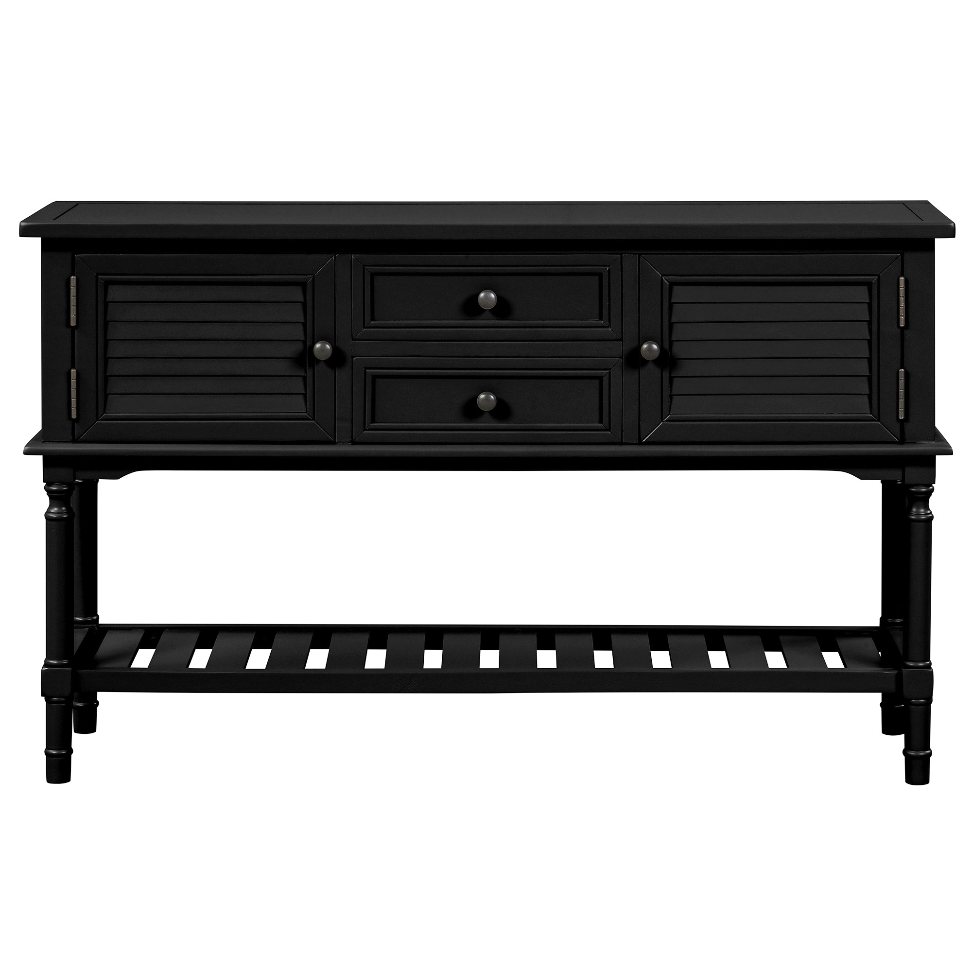 47" Modern Console Table Sofa Table for Living Room with 2 Drawers, 2 Cabinets and 1 Shelf