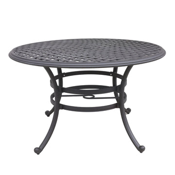 Outdoor Patio Cast Aluminum 49" Diameter Round Dining Table