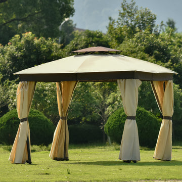 Clihome Outdoor Patio Gazebo Canopy Soft Top Gazebo Tent Garden Canopy