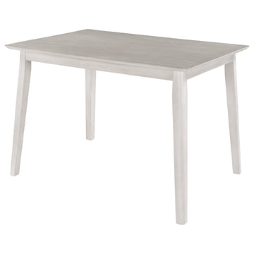 Farmhouse Rustic WoodKitchen Dining Table,Light Grey+White