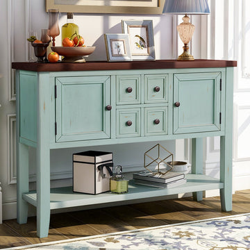 Cambridge Series Buffet Sideboard Console Table with Bottom Shelf
