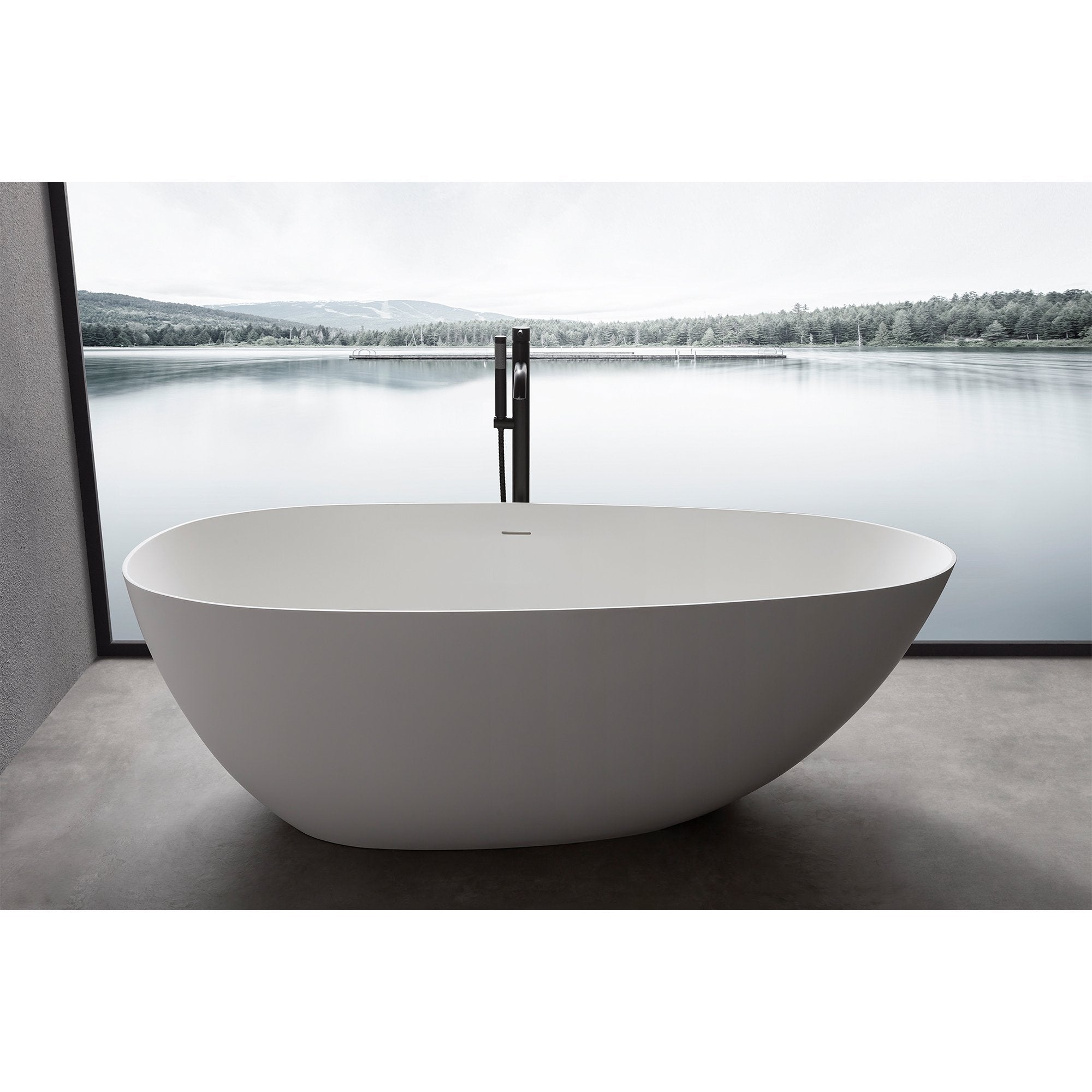 1800mm Bathroom bathtub soaking tub stone bathtub for adult freestanding bathtub