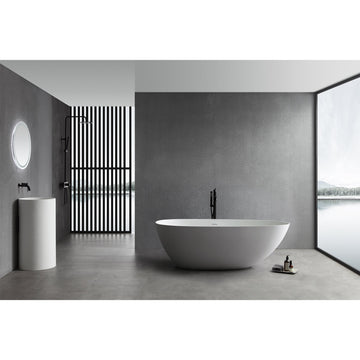 1700mm artificial stone bathtub freestanding bathtub soak bathroom adult bath tub