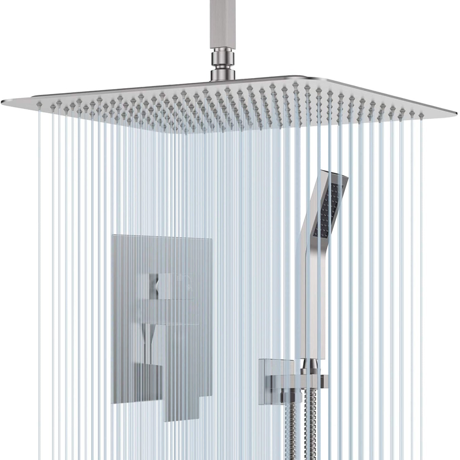 Ceiling Mounted Shower System Combo Set