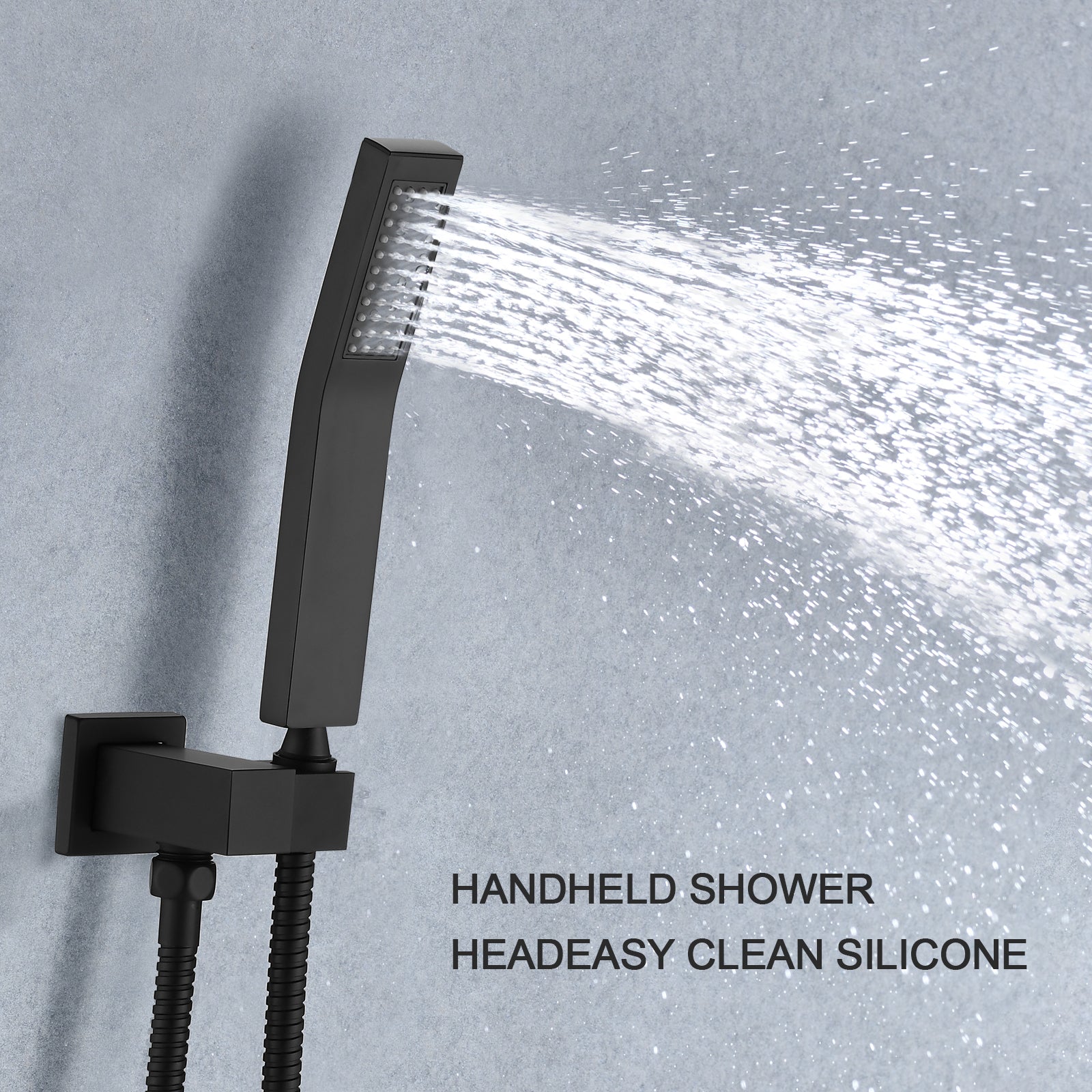 11 Ceiling Rainfall Shower Faucet System Combo with Hand Shower - Silver RB1023