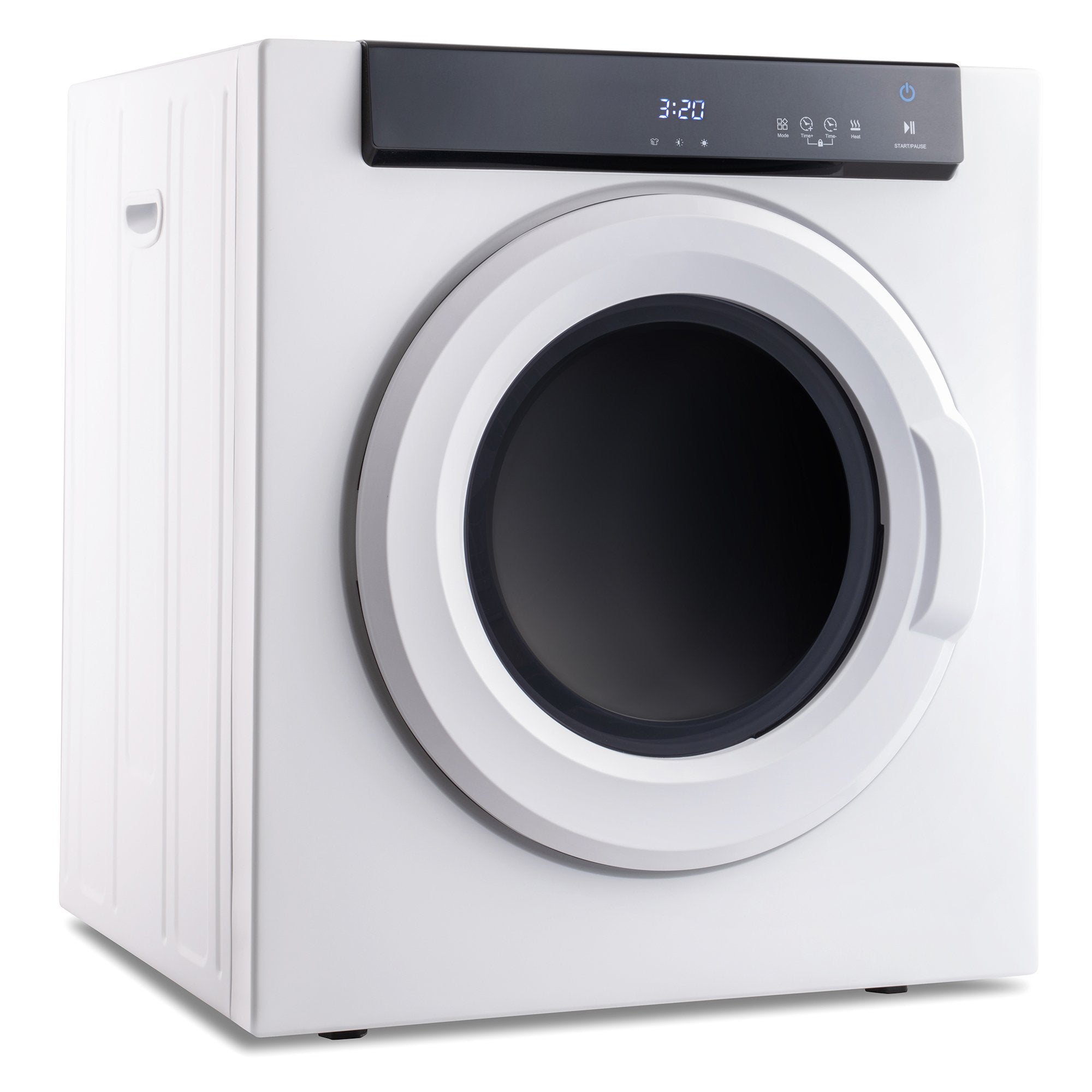 Electric Front Load Laundry Dryer with Touch Screen Panel and Stainless Steel Tub