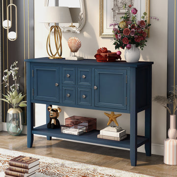 Cambridge Series Buffet Sideboard Console Table with Bottom Shelf