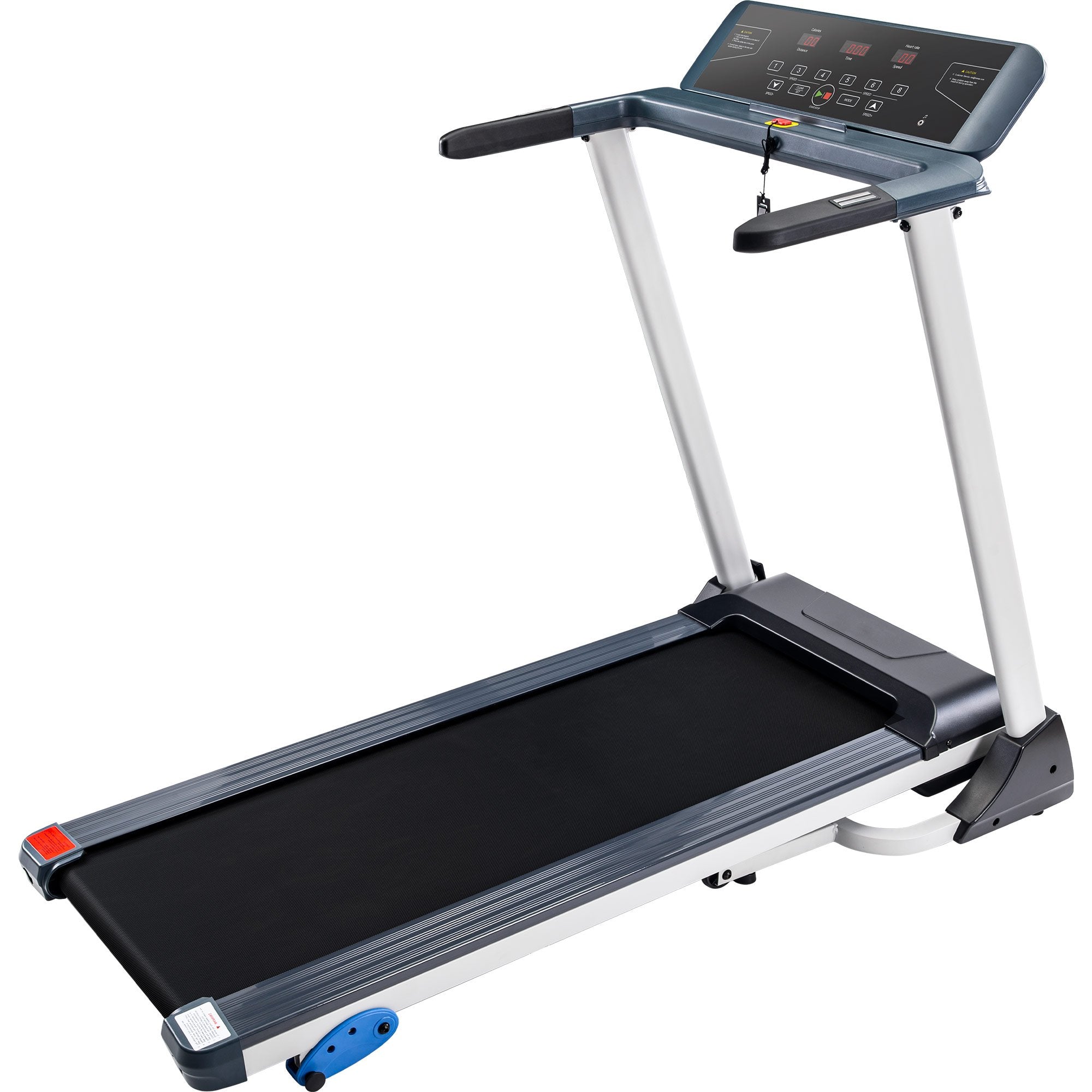 Folding Treadmill Electric Motorized Running Machine with Bluetooth, Speakers and 3 Incline Options