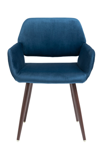 Velet Upholstered Side Dining Chair with Metal Leg,KD backrest