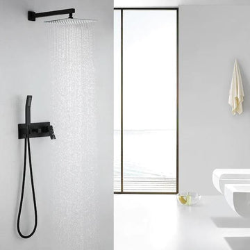 Wall Mounted Bathroom Rain Hot and Cold Complete