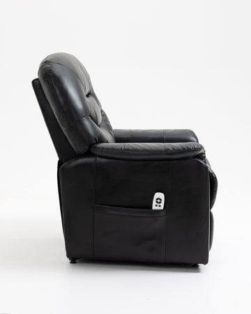 Ergonomic Faux Leather Power Lift Recliner Chair for Elderly with Side Pocket and Remote Control