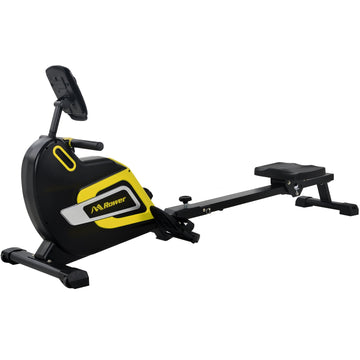 Magnetic Rowing Machine Folding Rower with LCD Monitor and Tablet Holder