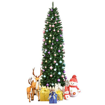 7.5ft Pointed PVC Pen Holder Christmas Tree 