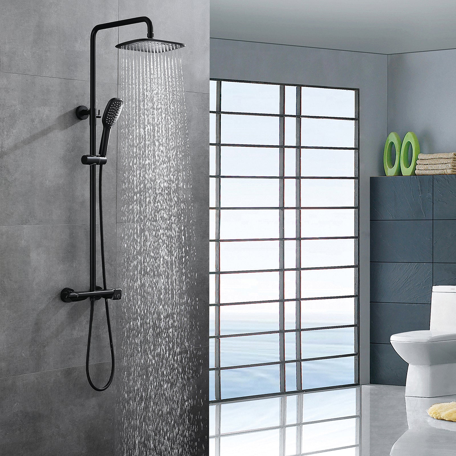 Clihome®  2-Function Bathroom Complete Shower System with Rough-in Va