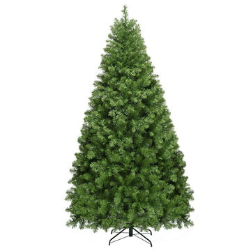 Pre-Lit Artificial PVC Christmas Tree with LED Lights and Stand-7'