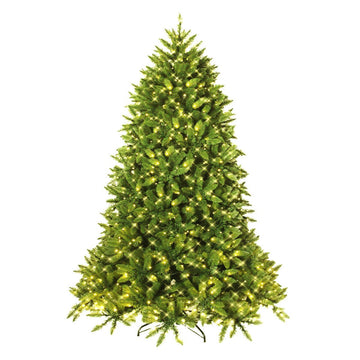 Premium Hinged Artificial Fir Christmas Tree with LED Lights-6 ft