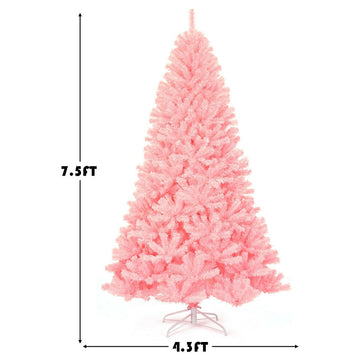 7.5Ft Hinged Artificial Christmas Tree Full Fir Tree