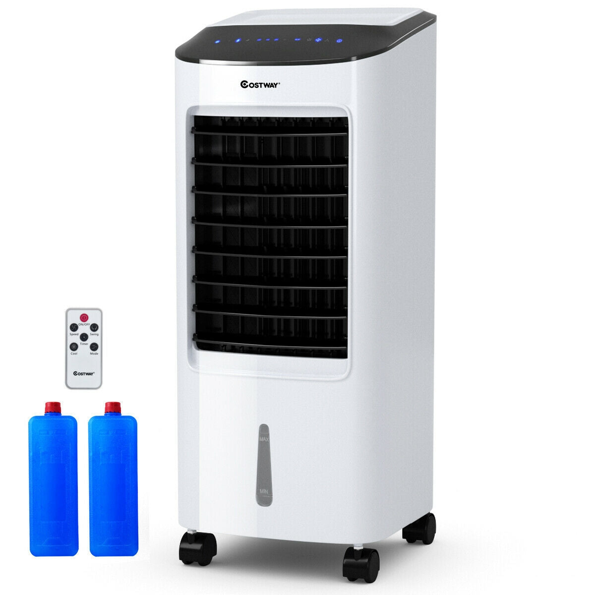 Costway Evaporative Portable Air Cooler Fan Humidifier with Remote Control for Home and Office