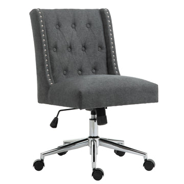 Upholstered Office Chair with Tilted Seat