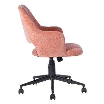 Office chair-Coral Fabric Upholstery with Metal Frame Chair