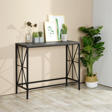 Dark Brown Console Table End/ Side Table