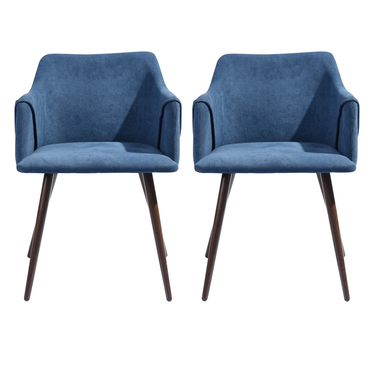 Set of 2 Dark Blue Dining Chair  Side Chairs