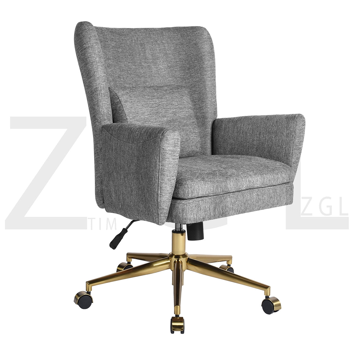 Vivid Gray Executive Chair Leisure Chair with Pillow