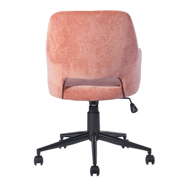 Office chair-Coral Fabric Upholstery with Metal Frame Chair