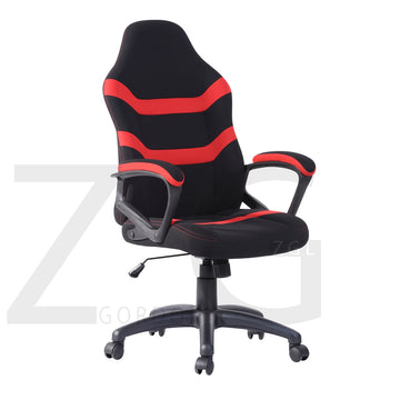 Red and Black Fabric Gaming Chair