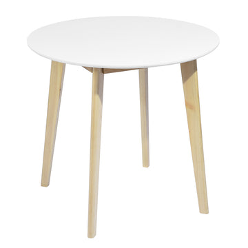 White Solid Wood Dining Table