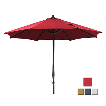 12-Ft Market Patio Umbrella(Red)