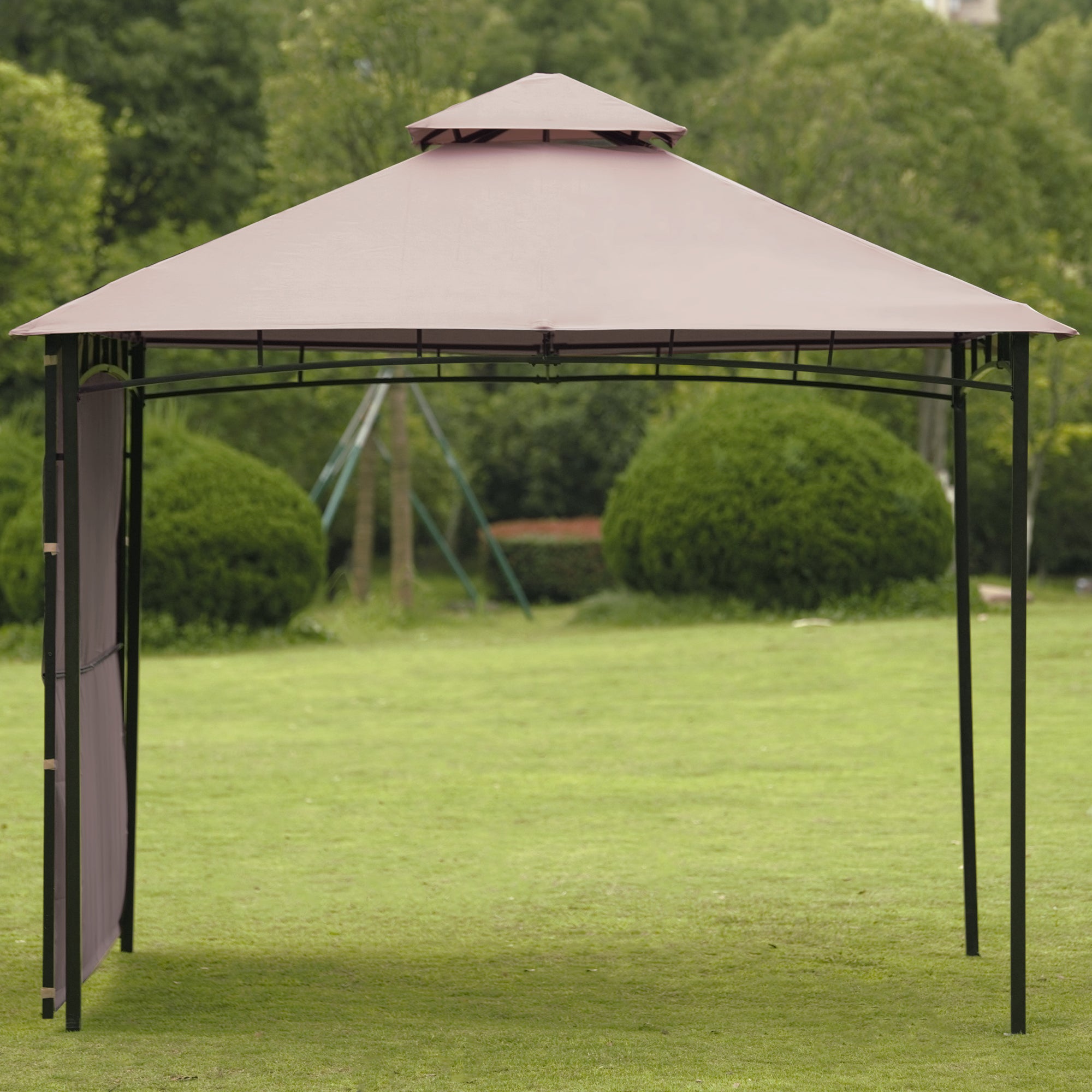Clihome® | Outdoor Gazebo Easy Assembly Seasonal Shade UV Protection with Extendable Awning