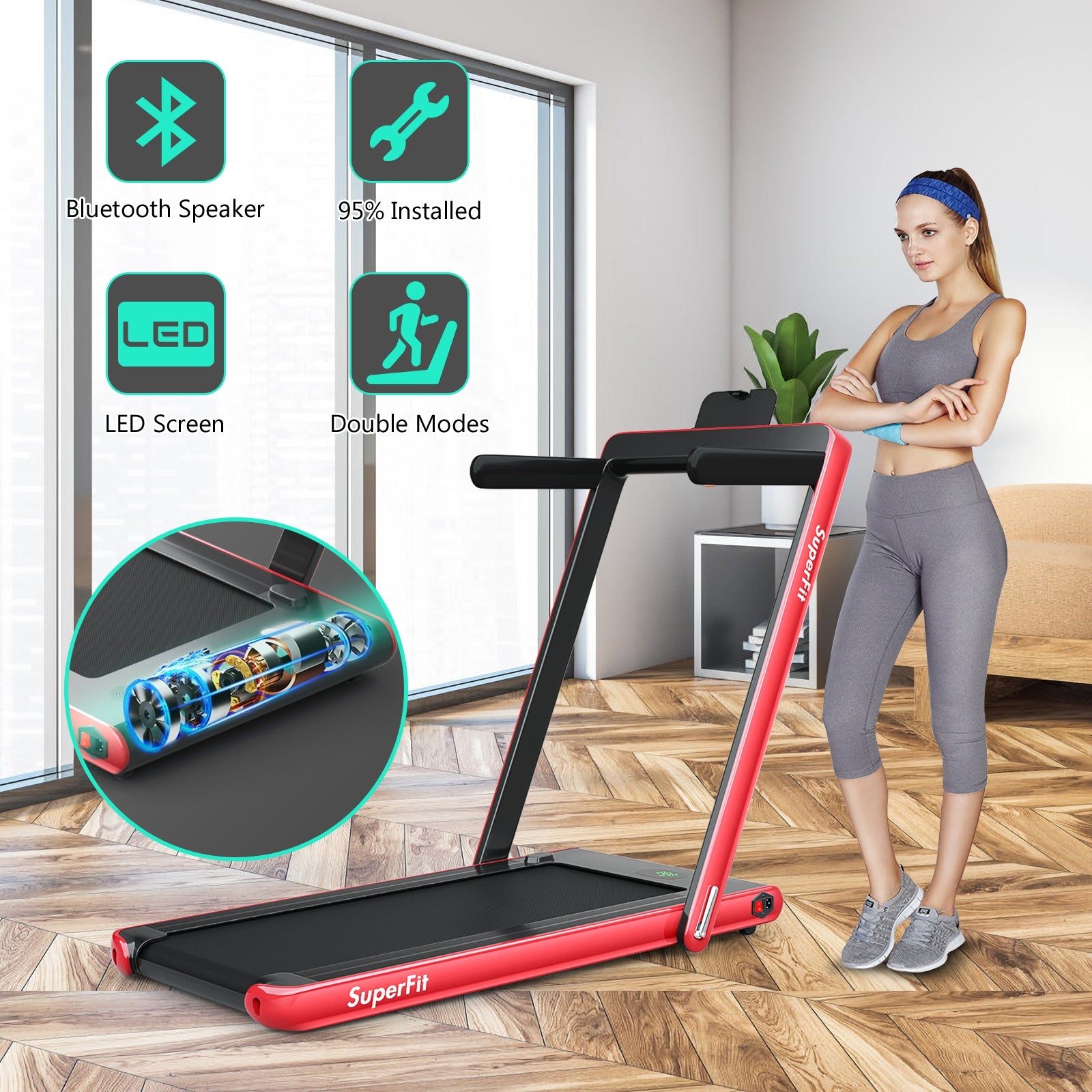 Treadmill best sale with speaker