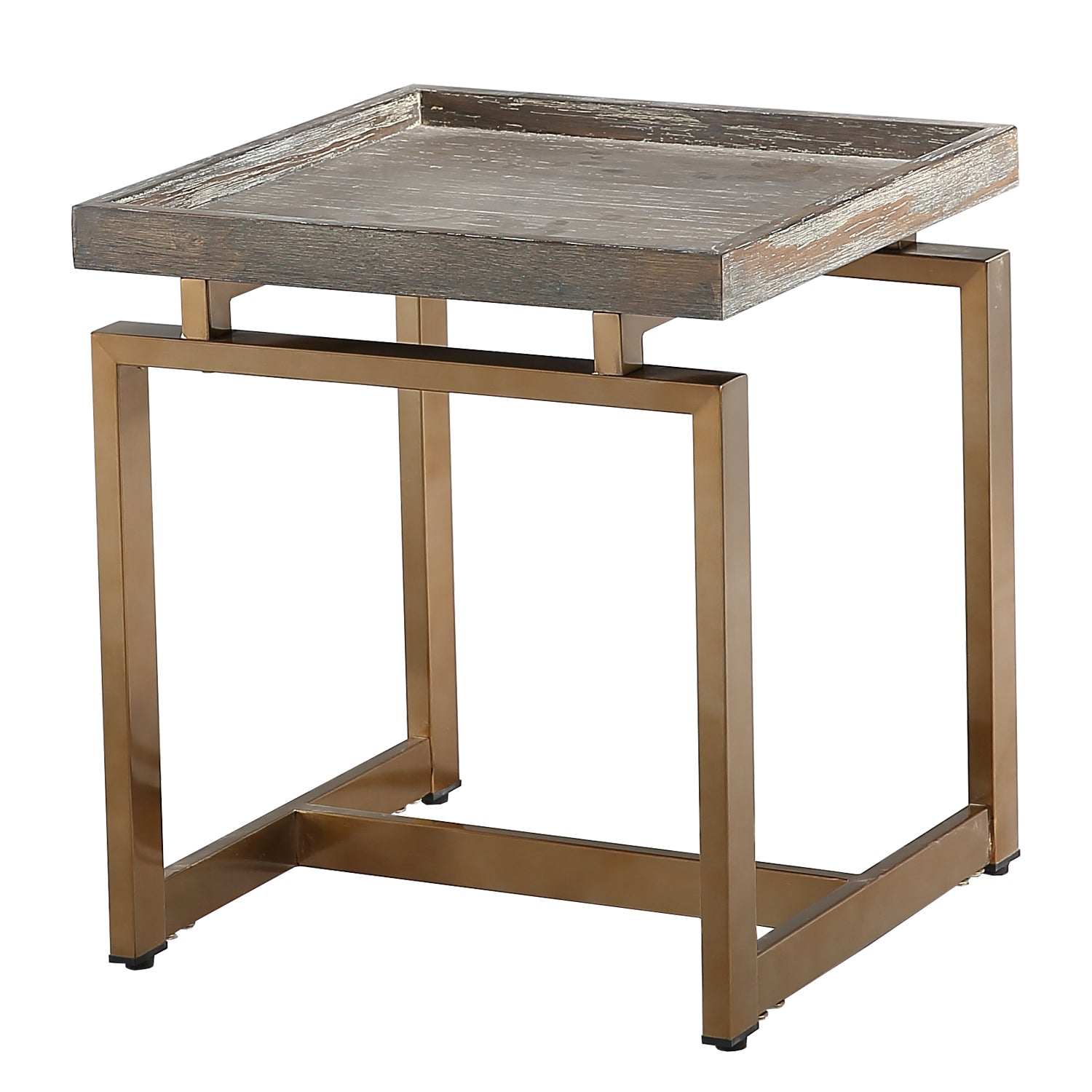 Clihome® | End Table With Metal Frame