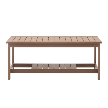 45inch outdoor rectangular resin coffee table